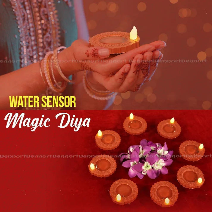 Water Sensor LED Diya - Flameless and Smokeless Ambient Lights by Diwali Diya