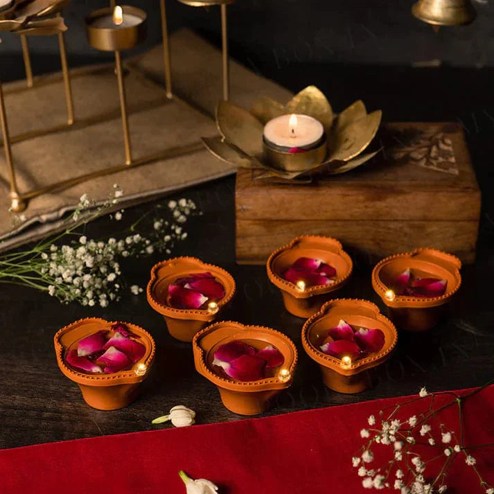 Water Sensor LED Diya - Flameless and Smokeless Ambient Lights by Diwali Diya